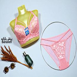 ست سوتين و شورت فنر دار زنانه بارانه